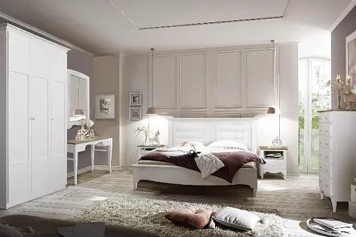 Набор мебели для спальни Кармен Прованс (Молоко+дуб сахара/Молоко+агава беленая) купить в Москве - фото №1