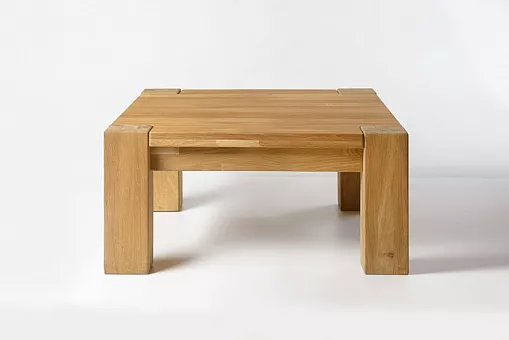 Стол журнальный "Прованс 03" «проходные ноги», сечение ноги 12х9, ширина 70, дуб массив купить в Москве - фото №1