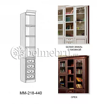 Шкаф комбинированный Оскар ММ-218-440 купить в Москве - фото №1 Шкаф комбинированный Оскар ММ-218-440 купить в Москве - фото №1