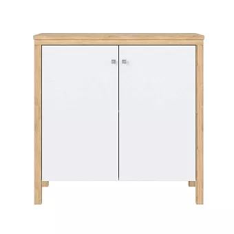 Тумба Вояж-20 Белый лак  + антик №24 купить в Москве - фото №1