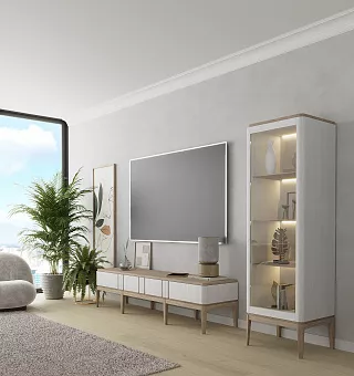 Тумба ТВ ICON’S Белый купить в Москве - фото №1