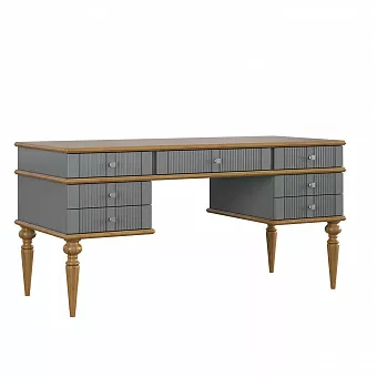 Стол письменный Рандеву-007 (Серый №7042 + антик №24) купить в Москве - фото №1