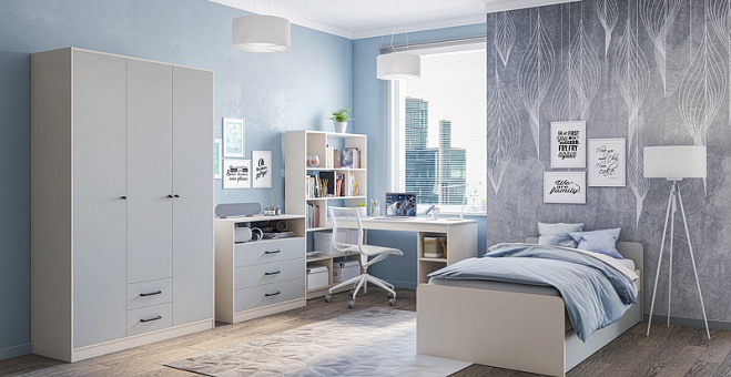 Набор мебели для спальни Мальма (Персидский жемчуг/Лунный камень Ц1) купить в Москве - фото №1