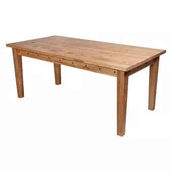 Стол обеденный Шале (180) (бейц) из массива сосны купить в Москве - фото №1