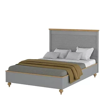 Кровать Рандеву-140 (Серый №7042 + антик №24) купить в Москве - фото №1