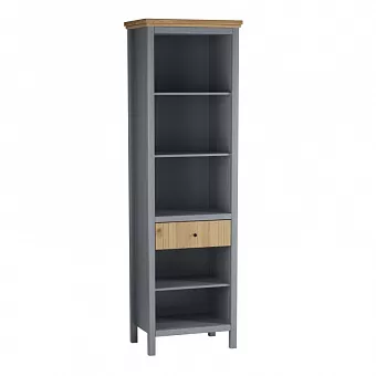 Стеллаж Сканди 01 с ящиком серый 7046/антик купить в Москве - фото №1