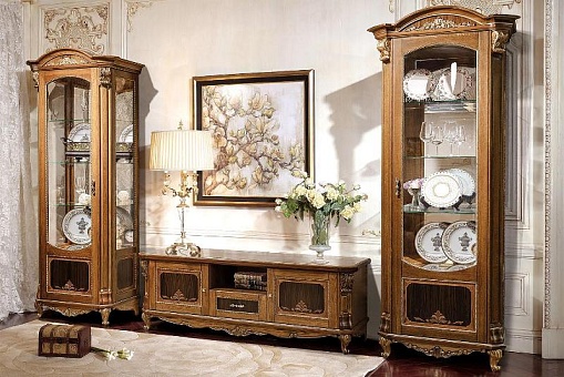 Набор мебели для гостиной Альба 1 (Палисандр с золочением) купить в Москве - фото №1