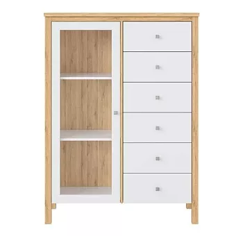 Тумба Вояж-16 Белый лак  + антик №24 купить в Москве - фото №1