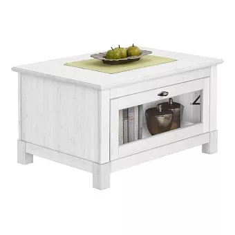 Стол кофейный Рауна Белый воск купить в Москве - фото №1 Стол кофейный Рауна Белый воск купить в Москве - фото №1