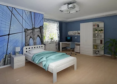 Набор мебели для детской Коста Бланка 2 (Белый воск) купить в Москве - фото №1 Набор мебели для детской Коста Бланка 2 (Белый воск) купить в Москве - фото №1