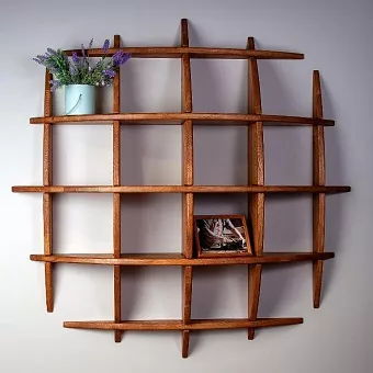 Полка Сфера 180 из массива дуба купить в Москве - фото №1