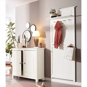 Набор мебели для прихожей Рауна 1 Белый воск купить в Москве - фото №1