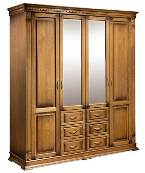 Шкаф для одежды 4д "Верди Классик" П3.0487.1.01 купить в Москве - фото №1