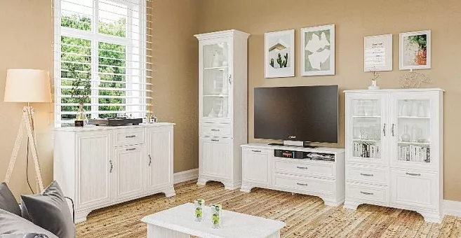 Набор мебели для гостиной Юнона (Белый структурный) купить в Москве - фото №1