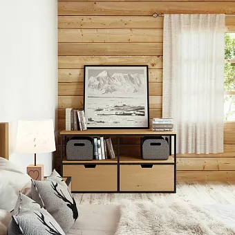 Тумба ТВ 2 ящика NET 2N+2T купить в Москве - фото №1