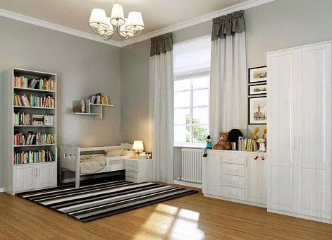 Набор мебели для детской Коста Бланка 3 (Белый воск) купить в Москве - фото №1 Набор мебели для детской Коста Бланка 3 (Белый воск) купить в Москве - фото №1