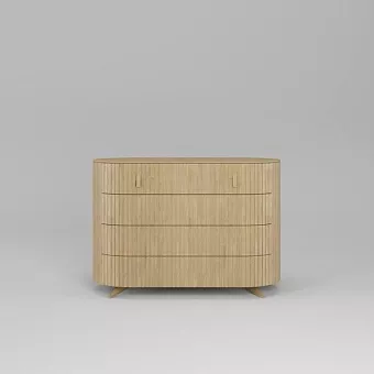 Комод Eclipse 4 ящика ЭК 304 Натуральный дуб купить в Москве - фото №1