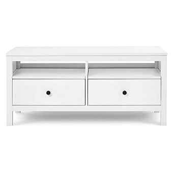 Тумба ТВ Кантри-02 Белый лак купить в Москве - фото №1