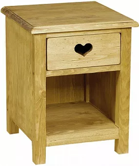 Тумбочка прикроватная CHEVET 1T COEUR NICHE с сердцем, с нишей купить в Москве - фото №1