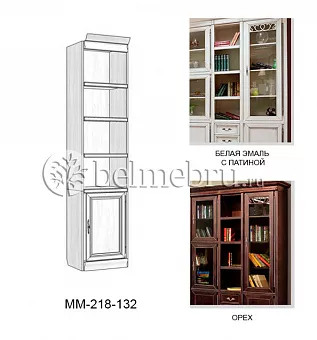 Шкаф комбинированный Оскар ММ-218-132 купить в Москве - фото №1