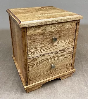 Тумба прикроватная Вена 2 из массива дуба купить в Москве - фото №1