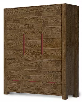 Шкаф 3-х дверный Riva цвет Графит купить в Москве - фото №1