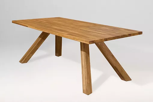 Стол обеденный "Декстер 3", дуб массив купить в Москве - фото №1