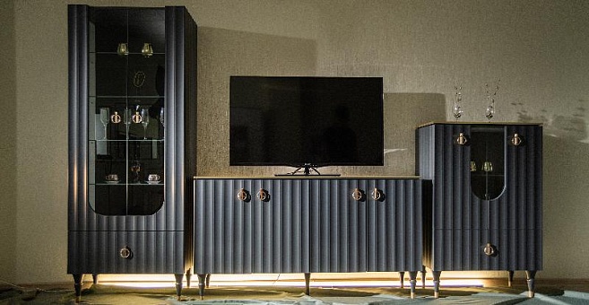 Набор мебели для гостиной Лоренсо 1 (Графит) купить в Москве - фото №1