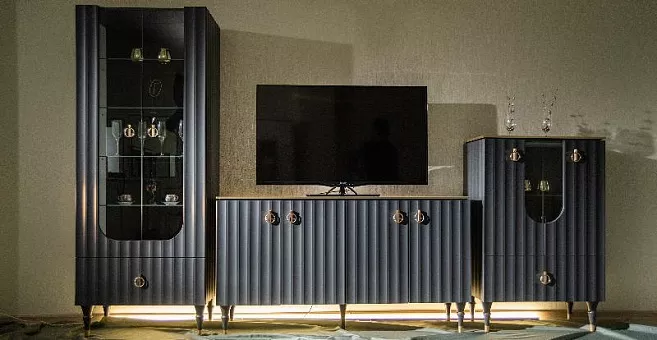 Набор мебели для гостиной Лоренсо 1 (Графит) купить в Москве - фото №1