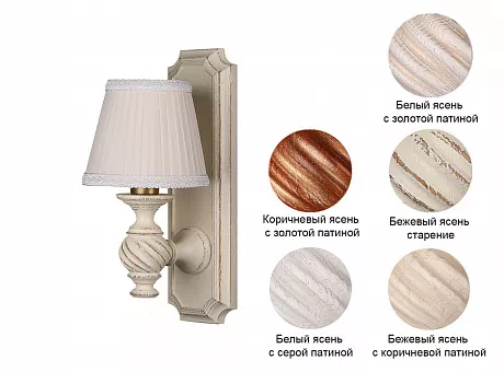 Бра Люберон основание прямоугольник под абажур купить в Москве - фото №1