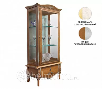 Шкаф с витриной Трио ММ-279-01 купить в Москве - фото №1