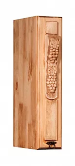 Шкаф настенный Викинг GL (с резьбой + полка) №7 купить в Москве - фото №1