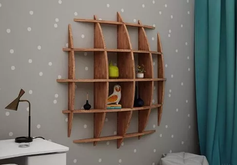 Полка Сфера 140 из массива дуба купить в Москве - фото №1