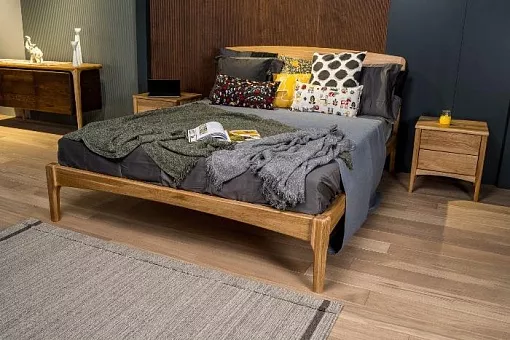 Кровать Ницца 180х200 массив дуба купить в Москве - фото №1