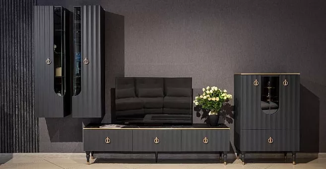 Набор мебели для гостиной Лоренсо 2 (Графит) купить в Москве - фото №1