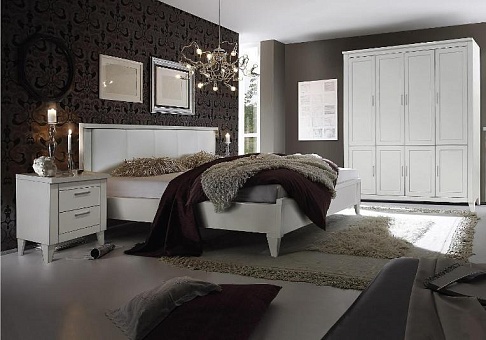 Набор мебели для спальни Амадей (Слоновая кость с серебром) купить в Москве - фото №1