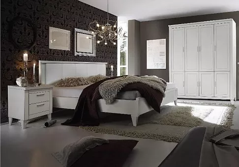 Набор мебели для спальни Амадей (Слоновая кость с серебром) купить в Москве - фото №1