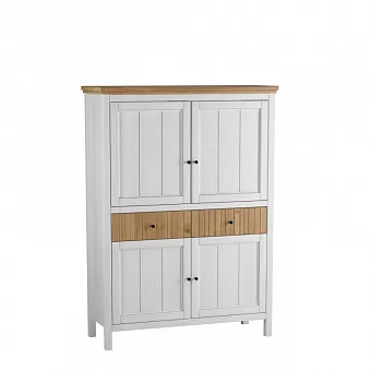 Тумба Сканди 222 глухие двери белый/антик купить в Москве - фото №1