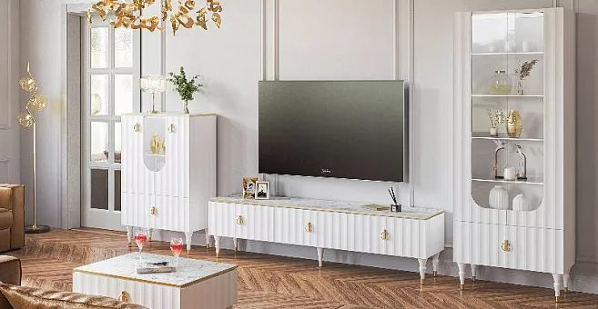 Набор мебели для гостиной Лоренсо (Белый) купить в Москве - фото №1