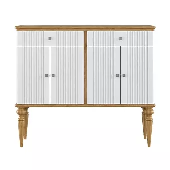 Тумба Рандеву-42 (Белый лак + антик №24) купить в Москве - фото №1