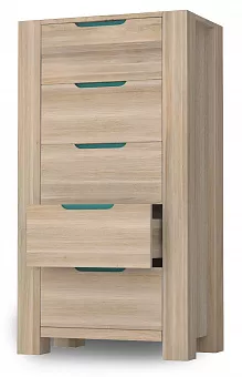 Комод 5 ящиков Riva цвет Бланш купить в Москве - фото №1