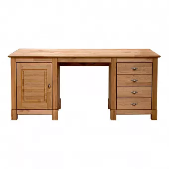 Стол письменный Рауна-14  2-х тумбовый бейц/масло купить в Москве - фото №1