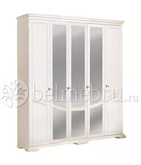 Шкаф для одежды "Лика" (5-дверный с зеркалом) ММ-137-01/05 купить в Москве - фото №1 Шкаф для одежды "Лика" (5-дверный с зеркалом) ММ-137-01/05 купить в Москве - фото №1