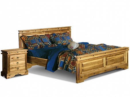 Кровать двуспальная Викинг-01, 180х200 см (с решеткой под матрас)