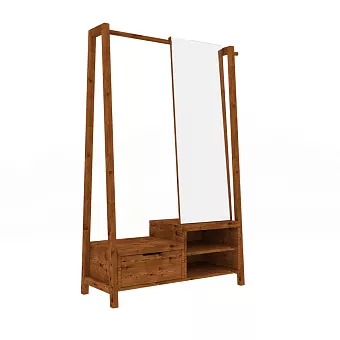 Вешалка гардеробная  "Доната 4" массив сосны купить в Москве - фото №1