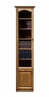 Модульный Шкаф для книг ГМ 2312-07 Вариант 03 (отдельностоящий петли слева) купить в Москве - фото №1