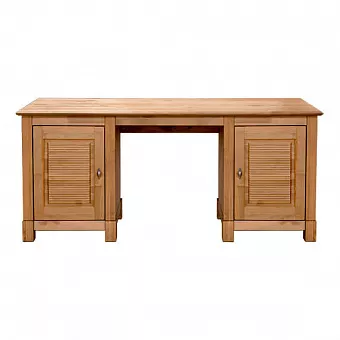 Стол письменный Рауна-20  2-х тумбовый бейц/масло купить в Москве - фото №1