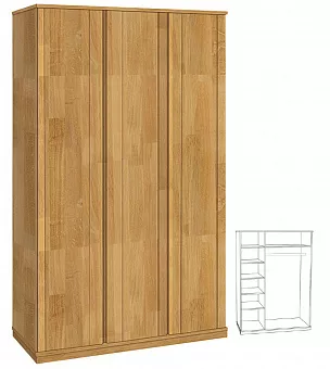 Шкаф трехдверный Паола (высота 210) купить в Москве - фото №1