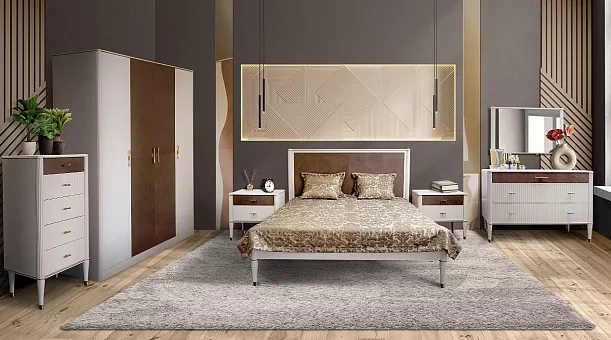 Набор мебели для спальни Тиволи цвет Латте купить в Москве - фото №1