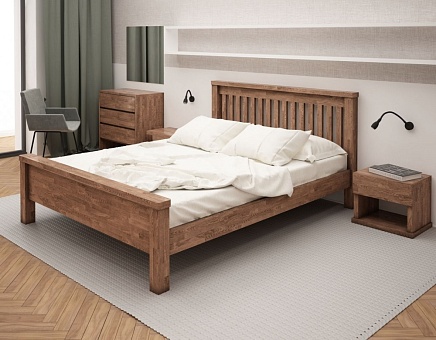 Кровать детская Ирландия из массива дуба купить в Москве - фото №1